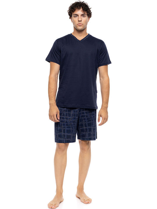 Ulisse Summer Men's Pyjama Blue Nights