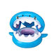 Inflatable Swimming Ring Children Blue Shark Design 90 Cm Alista Home