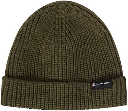 Beanie Unisex Σκούφος Πλεκτός σε Χακί χρώμα
