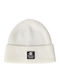 Beanie Unisex Σκούφος Πλεκτός σε Εκρού χρώμα