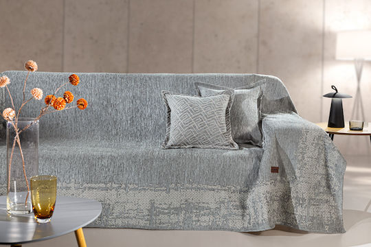 Guy Laroche Perth Armchair Throw Chenille 180x150cm Anthracite