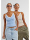 Baumwoll Damen T-Shirts Blau 2Pack
