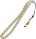Worry Beads with 33 Beads from Camel Bone with Brown Tassel