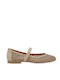 Leather Women's Ballerina Shoes In Pink Color