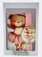 Easter Candle Ballet Dancer Round Teddy Bear Ballet Dancer