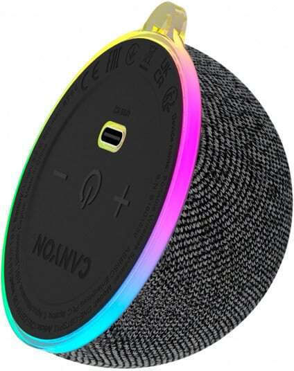 Canyon OnMove Ηχείο Bluetooth 5W με Διάρκεια Μπαταρίας έως 3 ώρες Μαύρο
