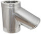 Branch 135 Degree Double Wall Chimney Pipe Stainless Steel Φ350-φ400 Aisi 304 Ba Inoxshell