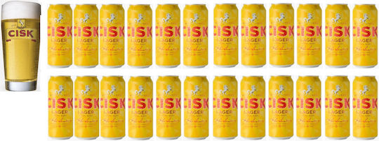 Cisk Bierglas aus Glas 400ml