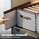 Alista Home Organizator Textil Pentru Haine Și Șosete Alb 44x30x20cm
