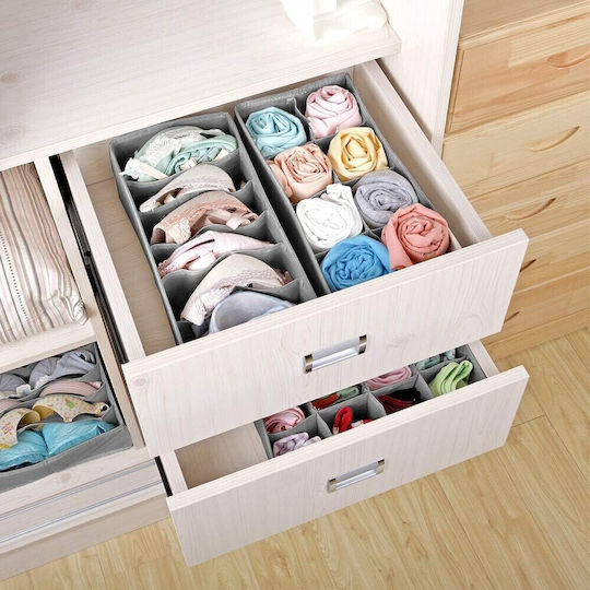Alista Home Husă de Depozitare din Material Textil pentru Șosete / Cravate în Culoare Gri 32x16x10cm