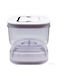 Alista Home Vază Utilizare Generală cu Capac Ermetic Plastic Alb 1400ml 1 Bucată