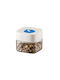 Alista Home Vază Pentru Cereale / Paste / Cafea Cu Capac Sticlă Albă 500ml 1 Bucată