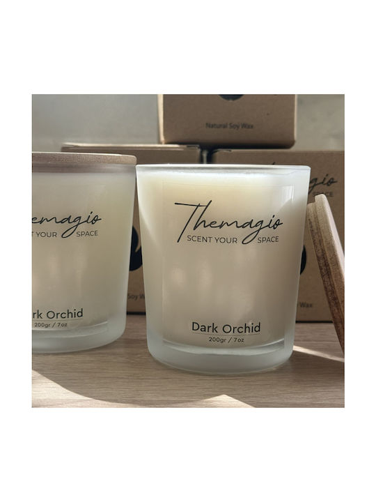 Themagio Lumânare Aromatică Din Soia Orhidee Întunecată Borcan Transparent 200gr