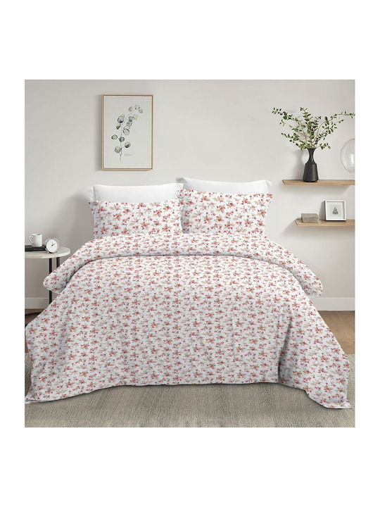 Olia Home Σετ Σεντόνια Υπέρδιπλα 240x260εκ. Floral 050 (4τμχ)