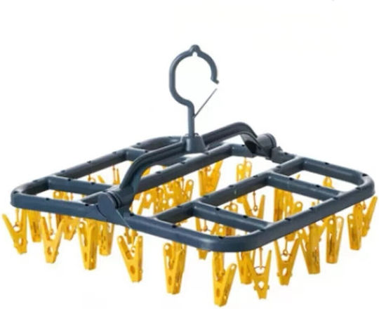 Alista Home Cârlige De Rufe Din Plastic 36x24cm Galbene