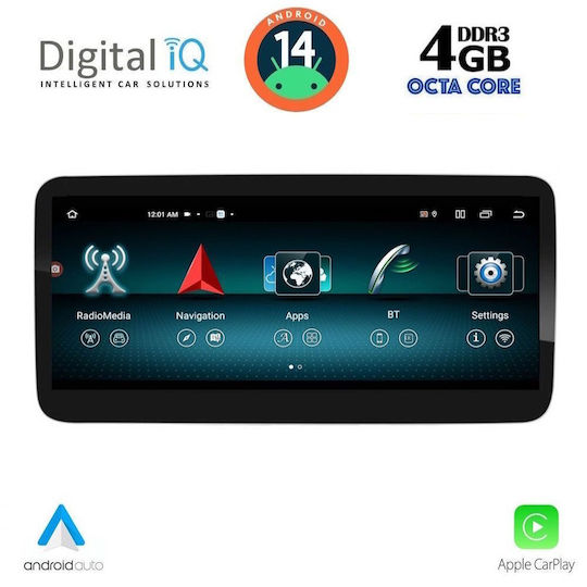 Digital IQ Ηχοσύστημα Αυτοκινήτου για Mercedes-Benz SLK 2012-2016 (Bluetooth/USB/WiFi/GPS/Apple-Carplay/Android-Auto) με Οθόνη Αφής 10.25"