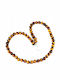 925 Stunning Silver Necklace Natural Tiger's Eye Stones