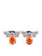 925 Bienen Ohrringe Zarte Granate Amethyste Orange Opale