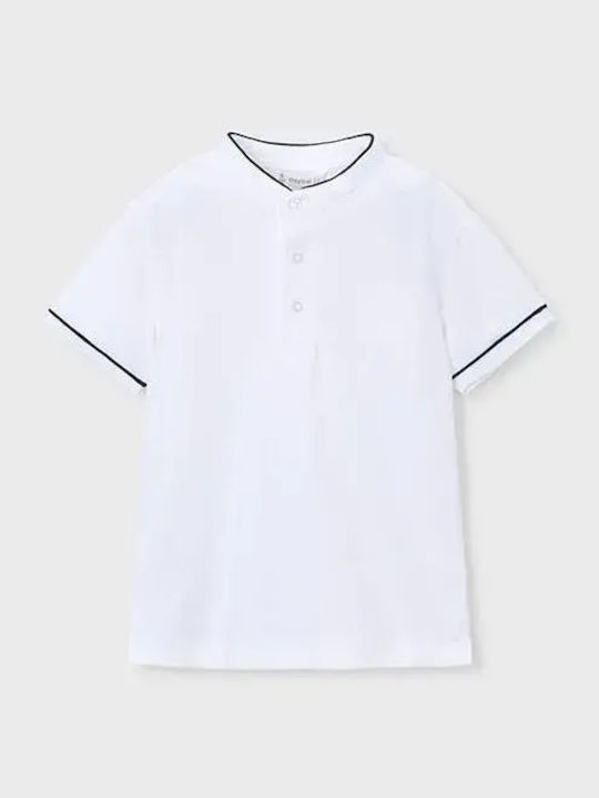Mayoral Παιδικό Polo Κοντομάνικο Λευκο