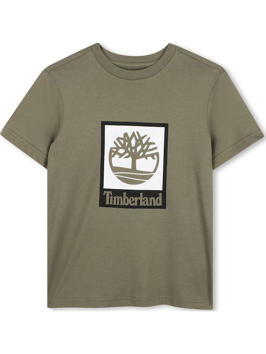 Timberland Παιδικό T-shirt Χακί
