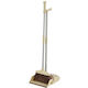 Set Mătură și Fară Mâner Alista Home Pentru Uz Casnic Plastic Oțel Maro Bej Depozitare Verticală 26x25.5x83 Cm