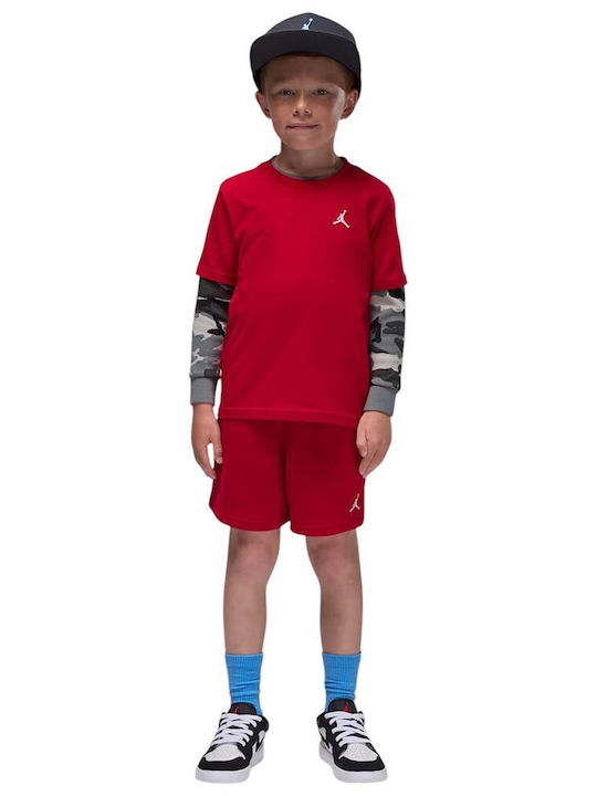 Jordan Kids Set with Shorts Summer 2 Pieces Red...