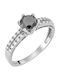 Ioannis Kosmima Single Stone Ring in 14K White Gold