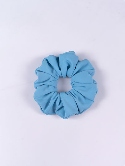 Scrunchie Λαστιχάκι Μαλλιών Ac124 Scrunchie Monochrome Baby Blue