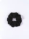 Scrunchie Λαστιχάκι Μαλλιών Ac124 Scrunchie Monochrome Μαύρο