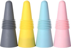 Set 4 Wiederverwendbare Silikonstopfen Alista Home Weinflaschen Trink Mehrfarbig Set 4 Wiederverwendbare Silikonstopfen Alista Home Weinflaschen Trink Mehrfarbig