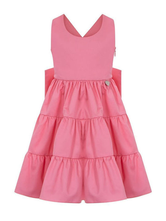 Girls Dress Pink-Coral