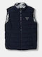 Kids Casual Sleeveless Jacket Blue