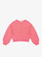 Kinder-Strickjacke Rosa Fluo