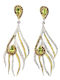 Beautiful Natural Rhodolite Peridot Earrings