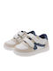 Kids Sneakers Anatomic with Hoop & Loop Closure White