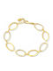 Kontopoulos Women's Gold Plated Silver Bracelet with Zircon