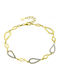 Kontopoulos Women's Gold Plated Silver Bracelet with Zircon