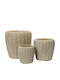 Kaemingk Pflanzentöpfe Braune 43x43cm 3er-Set