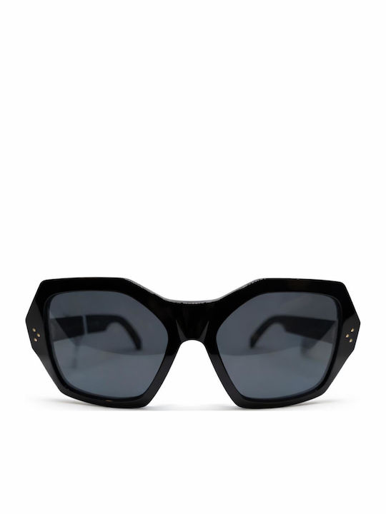 Celine Women's Sunglasses with Black Horn-Rimme...