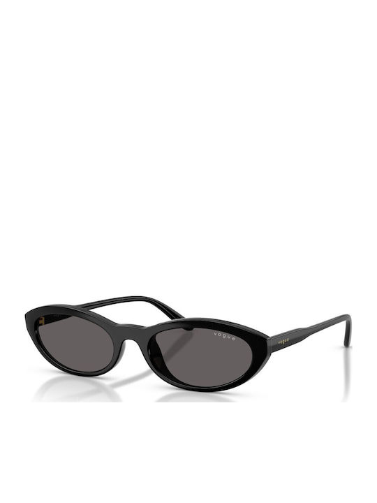 Vogue W44/87 Black Sunglasses With Horn-Rimmed Frame