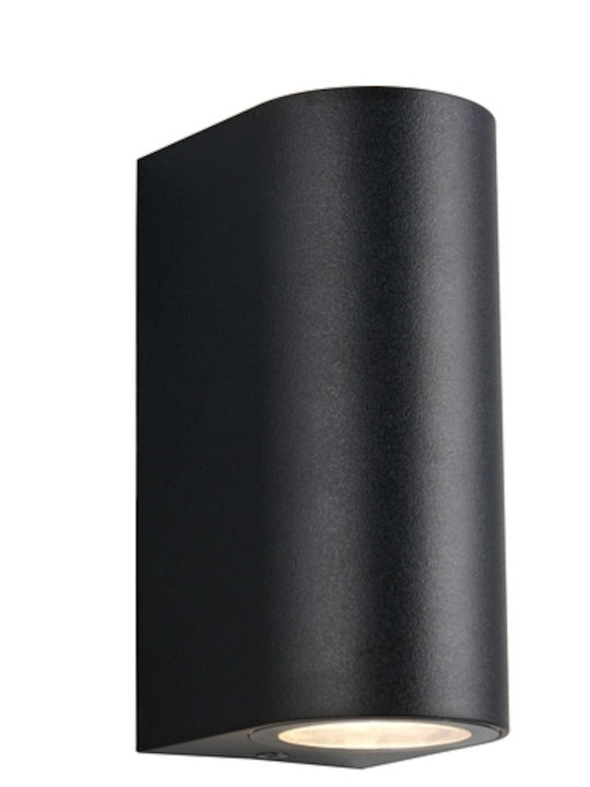Trio Lighting Επιτοίχιο Εξωτερικό Φωτιστικό Μαύρο