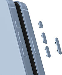 Clappio Ersatzseiten-Tasten iPhone 17 Power Volume Action Hellblau