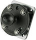 Ram Mounts Ram Drill-down Dashboard Ball Base Support Plate Size B Multicolor