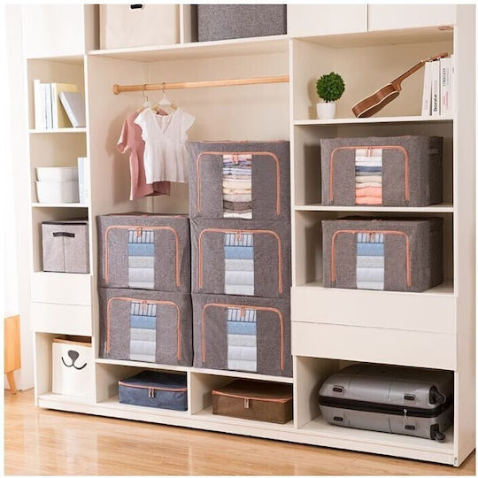 Alista Home Casetă Textilă De Depozitare Pentru Pătură/Duvet / Haine Gri 40x30x20cm