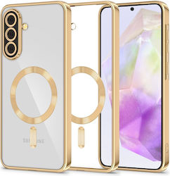 Tech-Protect Magflex Silicone Transparent Gold Back Cover (Galaxy A37)