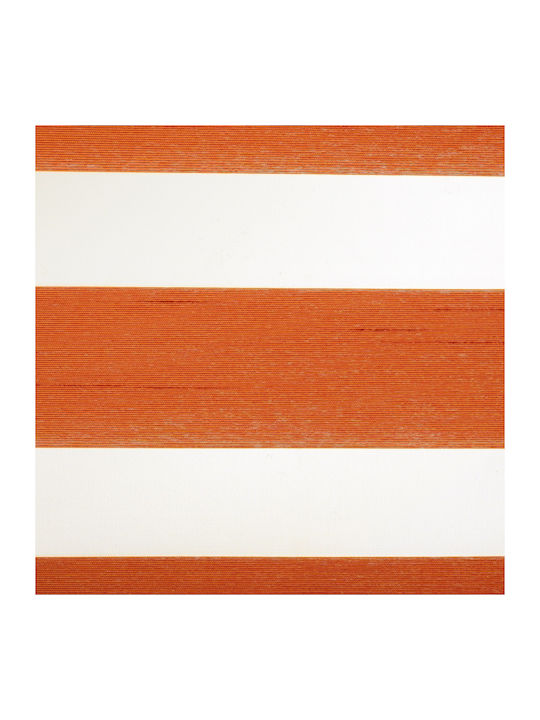 Elite Blinds Roller Blinds 525836 Partial Blackout Double Orange Width 100cm Height 100cm