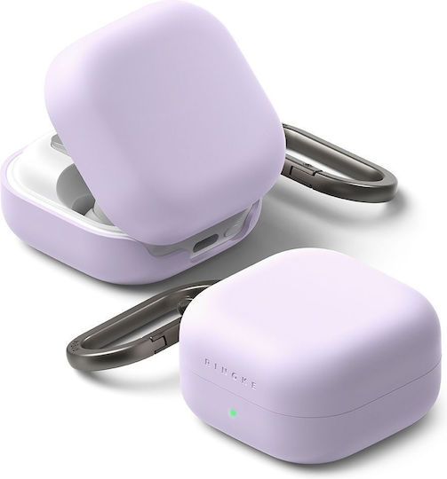Ringke Husă din Silicon cu Cârlig în Culoare Violet pentru Galaxy Buds4 / 4 Pro
