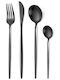 Alista Home Set de Tacâmuri Inoxidabile Negre 24 Bucăți