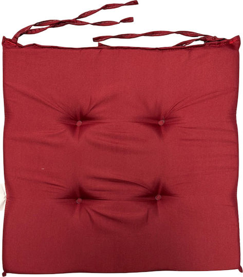 Mega Bazaar Garden Chair Cushion Burgundy 38x40cm