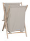 Pakketo Lonerte Кошница За Пране Дървена Сгъваема С Капак 43.5x41x64см Бежова